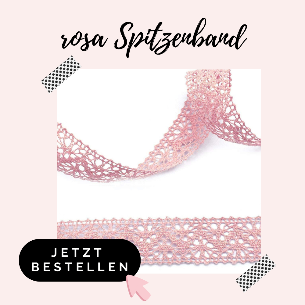 rosa Spitzenband
